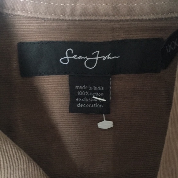 Sean John Corduroy Button Down Shirt - Picture 2 of 3